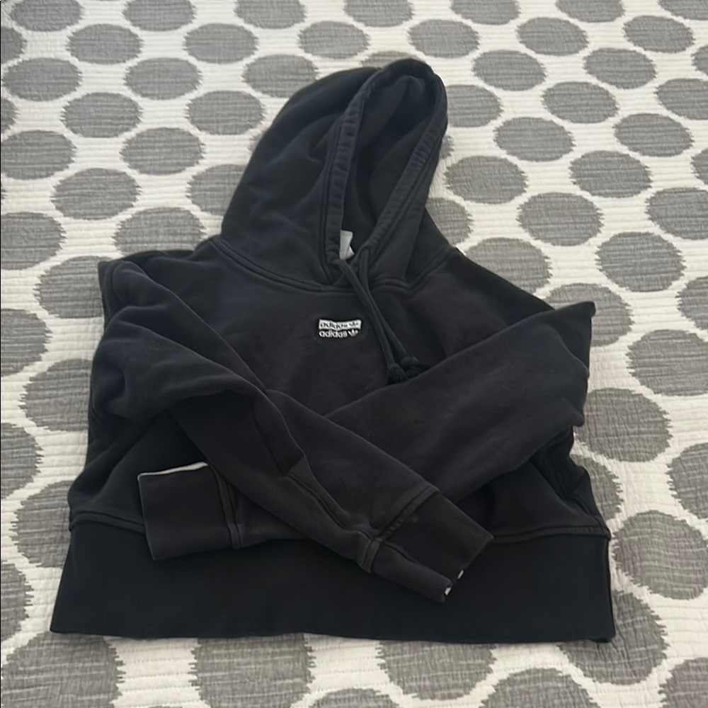 Adidas Black Pullover Sweater with Hood